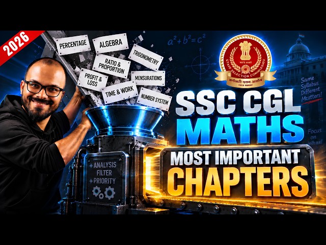 40+ MATHS  Strategy for SSC CGL 2026 🎯|| Most Important Chapters | COMPLETE 2025 PYQ Analysis