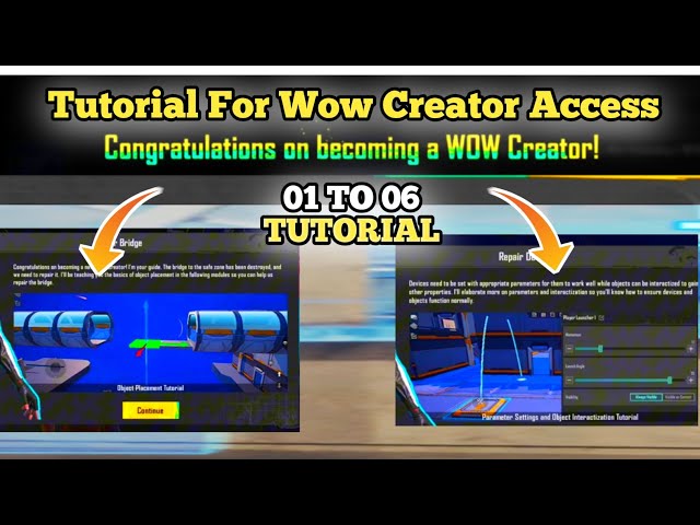 🫴🏽01 TO 06 starting Tutorial for wow creator access in the start ✅ How to Complete Wow Tutorial 