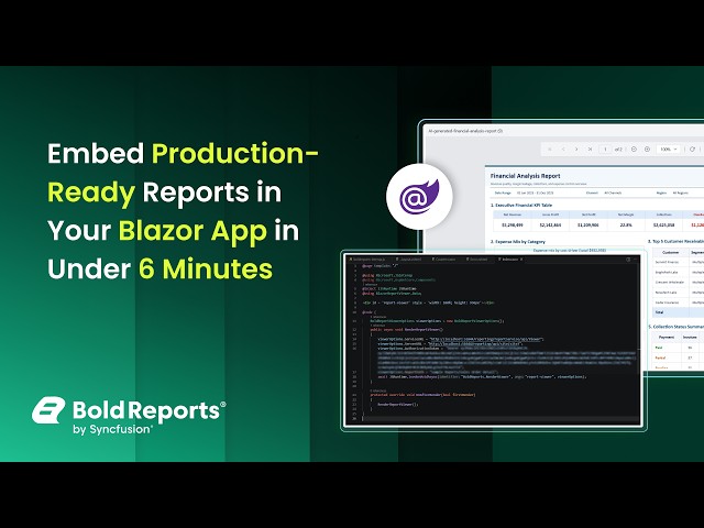 Embed Production-Ready Reports in Your Blazor App in Under 6 Minutes