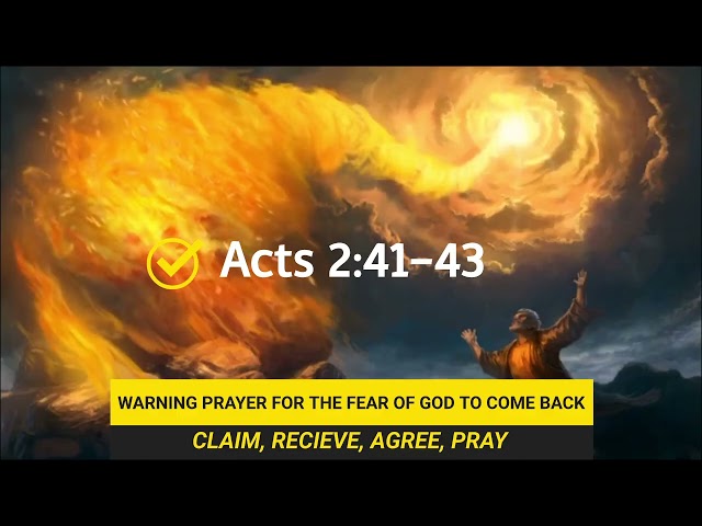 PROPHETIC WARNING AND PRAYER FOR THE FEAR OF GOD TO COME BACK - PASTOR ROBERT CLANCY 
