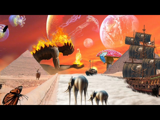 Surreal Art Dreamscape | 10-Minute Visual Loop for Relaxation & Creativity