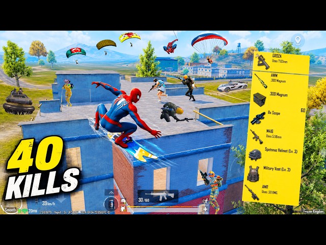 40 KILLS 🔥MY REALLY BEST SQUAD WIPE GAMEPLAY🔥 Pubg mobile bgmi