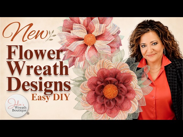 How to Make 2 Fall Flower Wreaths for Your Front Door | Beginner Friendly DIY