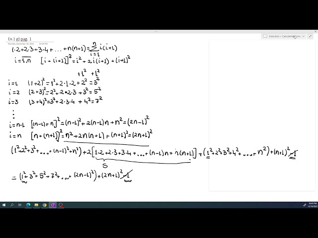 Sum of products: 1*2 + 2*3 + 3*4 + ... + n*(n+1)