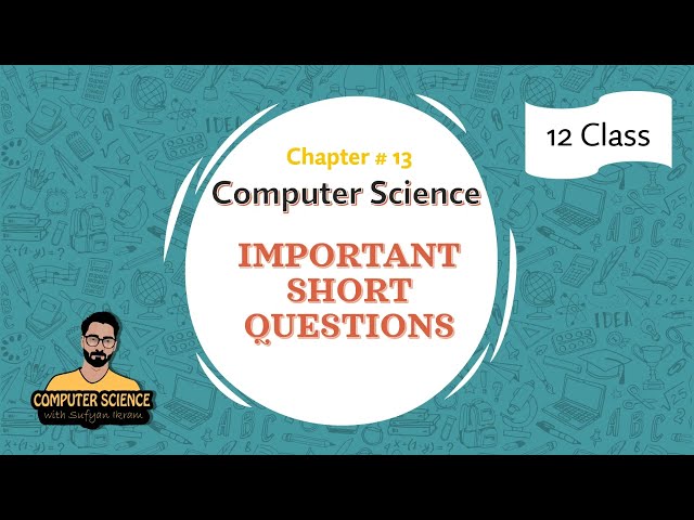 12 Class | Ch# 13 | IMPORTANT SHORT QUESTIONS