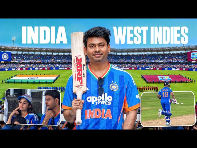I WATCHED VIRAT KOHLI MAKE A CENTURY LIVE 🐐 | INDIA vs West Indies Match🏏