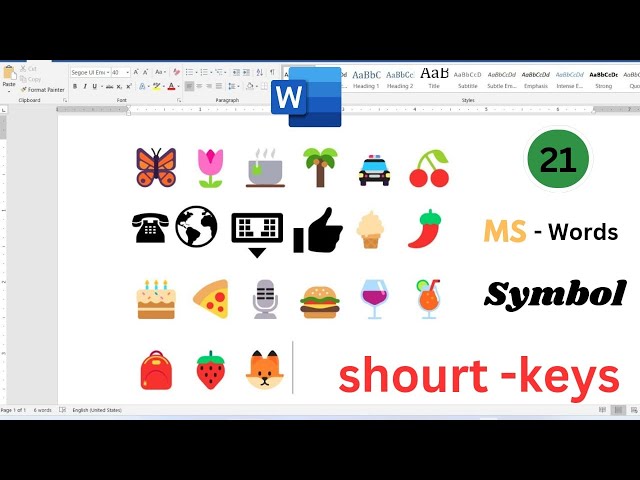 21 MS Word Symbol Shortcut Key | How to Make Symbols in MS Word | MS Word Tips and Tricks