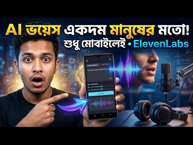 Realistic বাংলা AI ভয়েস || BanglaAl voice generate || Bangla Ai voicetutorial #aivoice