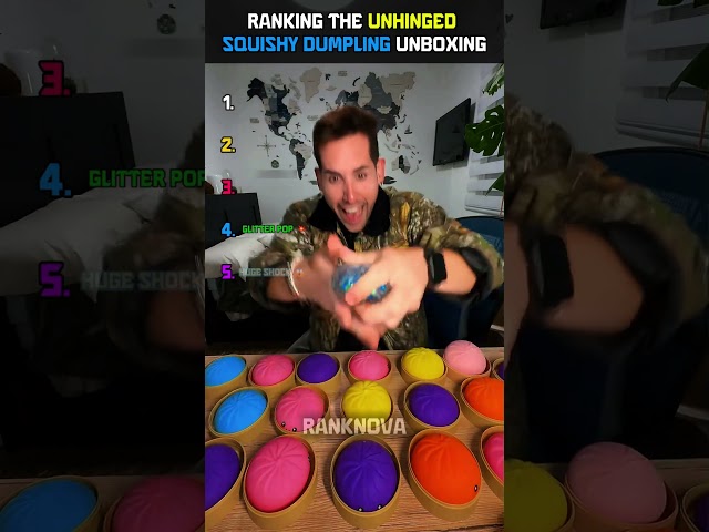Ranking The Best Squishy Dumpling Unboxing moments 🥟💥 #shorts #squishy #dumpling