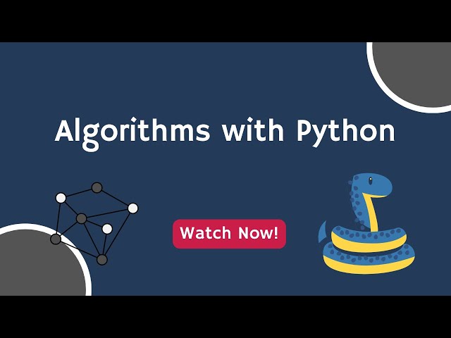Introduction to Algorithms in Python