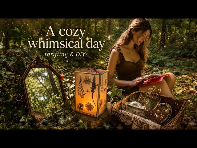 A cozy Whimsical Day 🧚‍♀️ | Witchy Thrifting & Fairy-Inspired DIYs