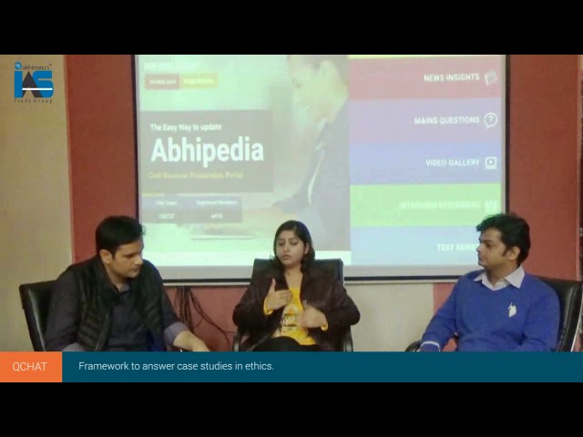 Q Chat-26- Framework to answer case studies in ethics | Mains Question Discussions