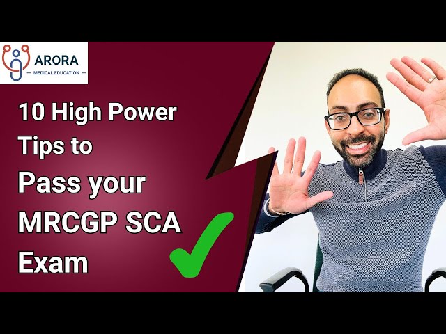 10 consejos clave para aprobar el examen MRCGP SCA | RCGP SCA | Evaluación simulada de consulta