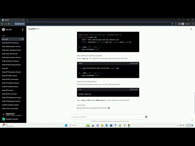 python flask clean architecture