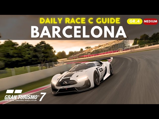 Circuit de barcelona Gr.4 lap guide | GT7 lap guide