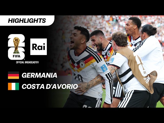 Germania - Costa d'Avorio 2-1: Highlights | Mondiali di Calcio FIFA 2026