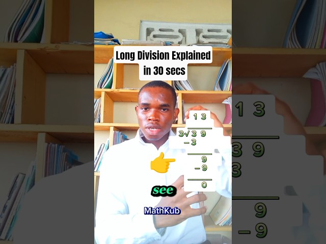 You Can Master Long Division in 30 Seconds (Mental Long Division) #maths #mathkub