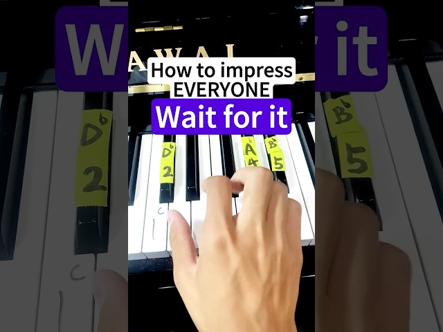 Wait for it - easy piano tutorial
