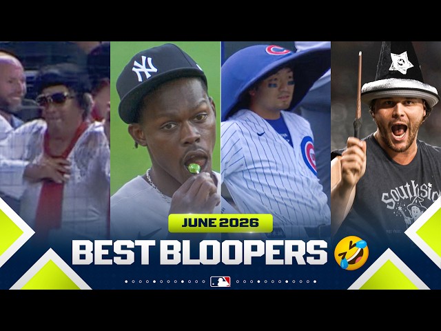 MLB's BEST bloopers of June 2026 are magical! 🪄🤣 (Outrageous hats, forgetting how many outs & MORE)