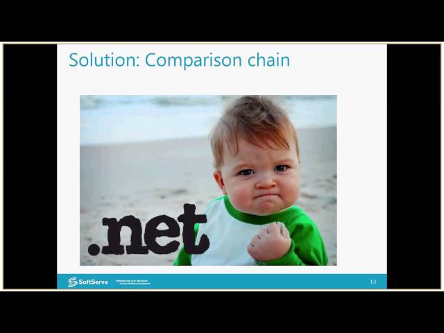 Comparison Chain: Easy way to compare .NET objects by Dmytro Shapoval (Rus)