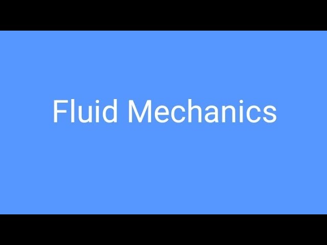 Example 3 Displacement thickness (Boundary layer flow)