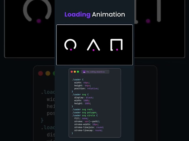 Epic Loading Animation with Just HTML & CSS! 🚀🔥 #coding #shorts #viralshorts