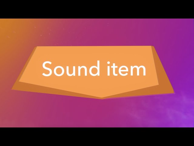 Sound item - Delightex Edu Feature Friday