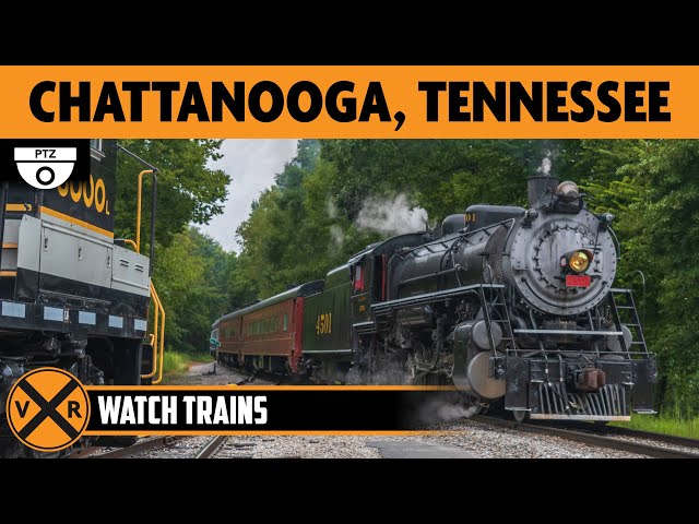 Steam Trains in Chattanooga, Tennessee, USA | LIVE Train Camera (PTZ)