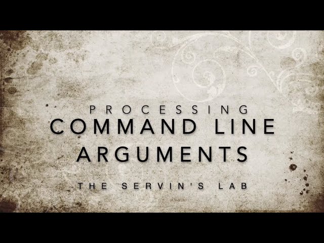 Learning Through Mistakes: processing command line/terminal arguments