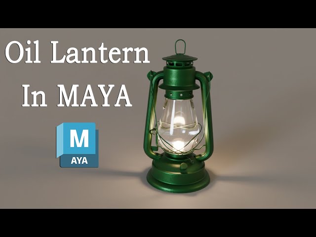 Modeling a Lantern In Maya | Autodesk Maya Props Modeling | Oil Lamp Hard Surface Modeling| CGVISION
