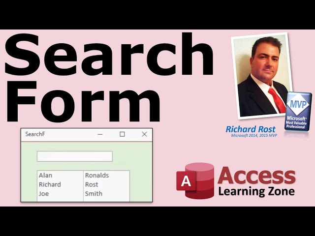 Microsoft Access Search Form - MS Access Search For Record by TextBox