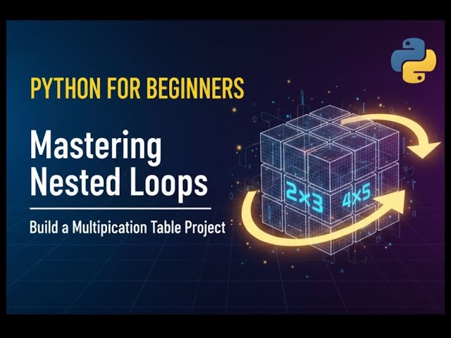 Python for Beginners: Build a Multiplication Table with Nested Loops