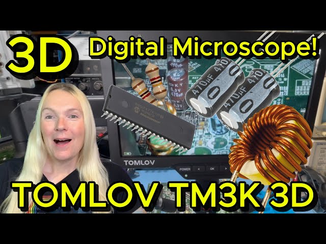 TOMLOV TM3K-3D Max Digital Microscope - View Your Electronics In A Whole New Way!