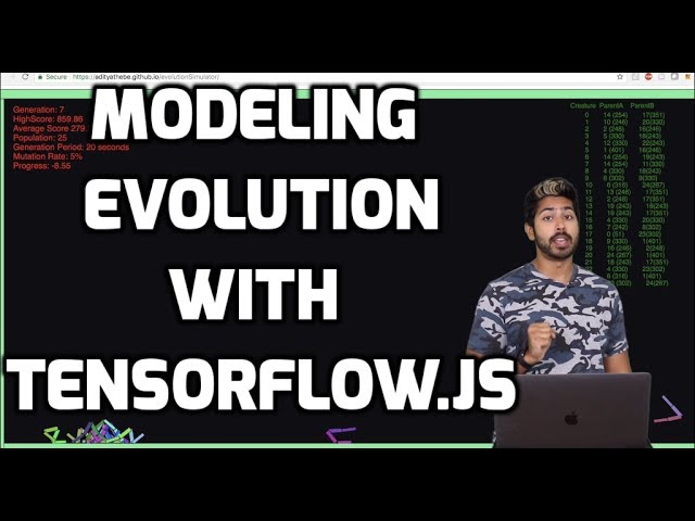 Modeling Evolution with Tensorflow.js