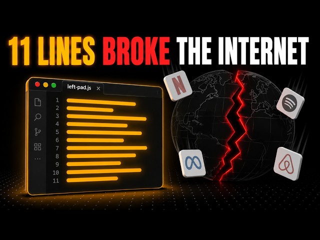 11 Lines of Code Broke the Internet (left-pad)