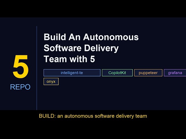 Build Developer Platform with 5 Open-Source Repos