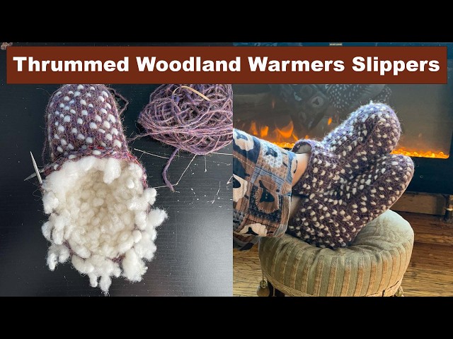 Wool Thrummed Woodland Warmers Slippers
