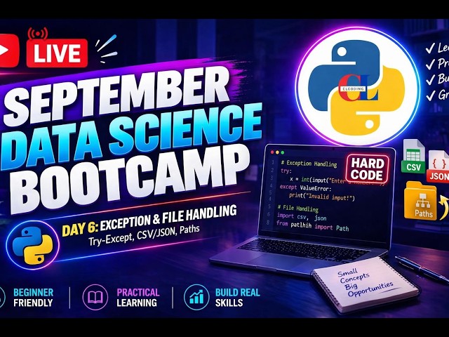 Python Exception Handling & File Handling | Bootcamp Day 6