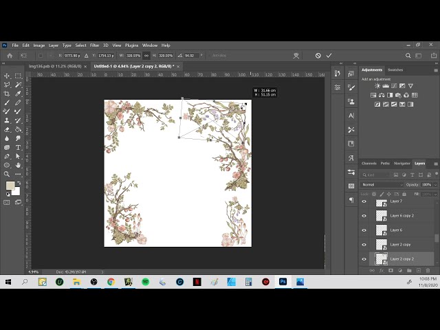 tutorial Layout square pattern print design