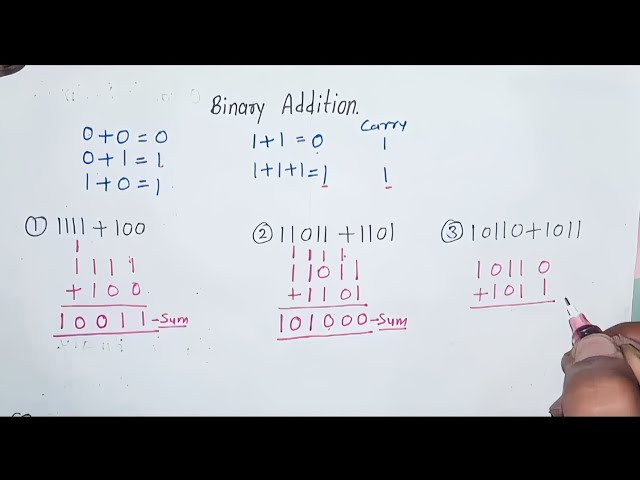 Binary addition | how to add two binary numbers @Electronic2.