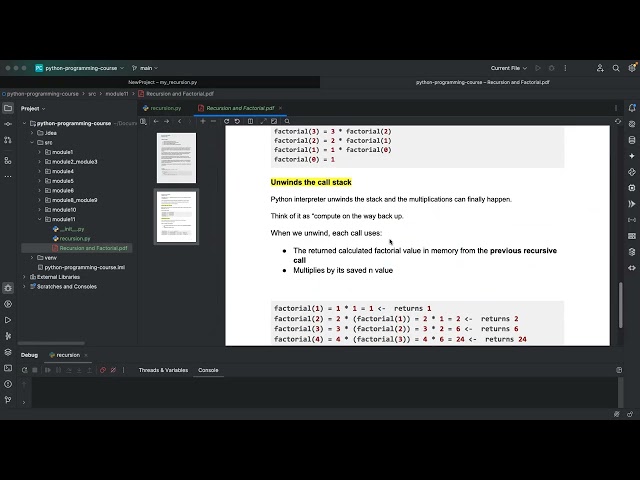 Python Recursion & Factorial