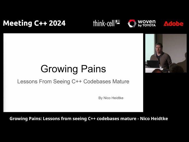 Growing Pains: Lessons from seeing C++ codebases mature - Nico Heidtke - Meeting C++ 2024
