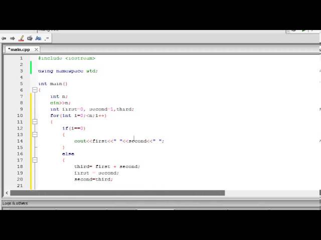 C++ Tutorial 11 - Fibonacci Series