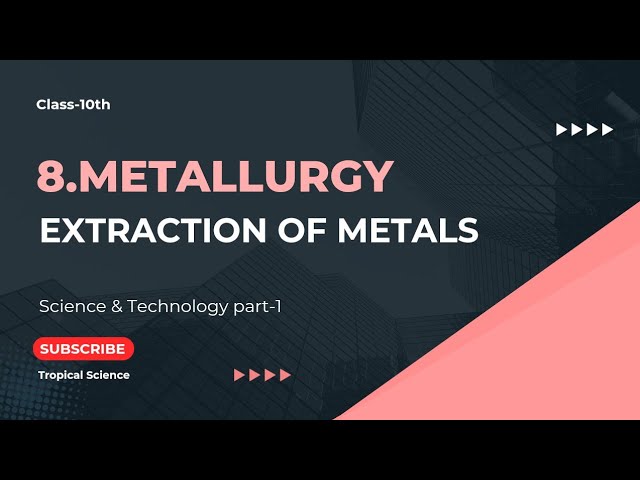Extraction of Aluminium from Bauxite | Metallurgy Class 10 | Science 1 @Tropical_Science