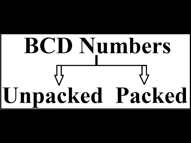 BCD Numbers (Packed and Unpacked )