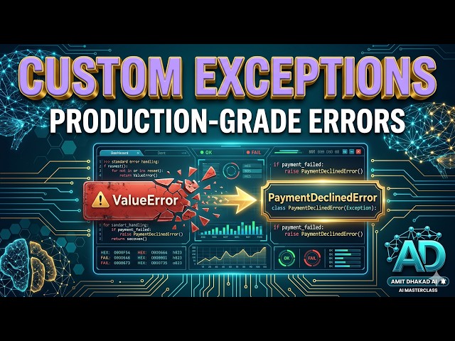Python Custom Exception Handling: Design, Raise, and Chain Exceptions