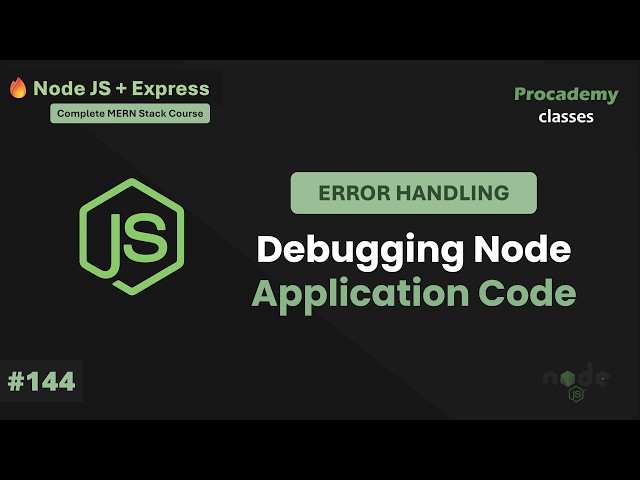 Debugging Node.js and Express Applications with VS Code: A Beginner's Guide | Part #144
