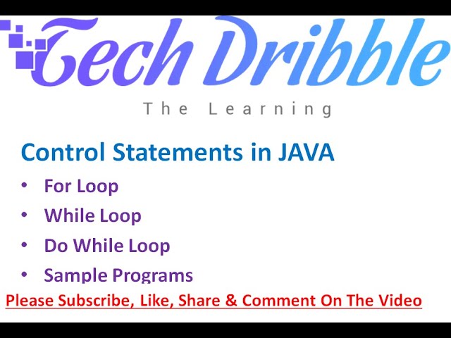 07-For Loop JAVA in Tamil|| DO While loop in JAVA Tamil || Control Statements in JAVA ||