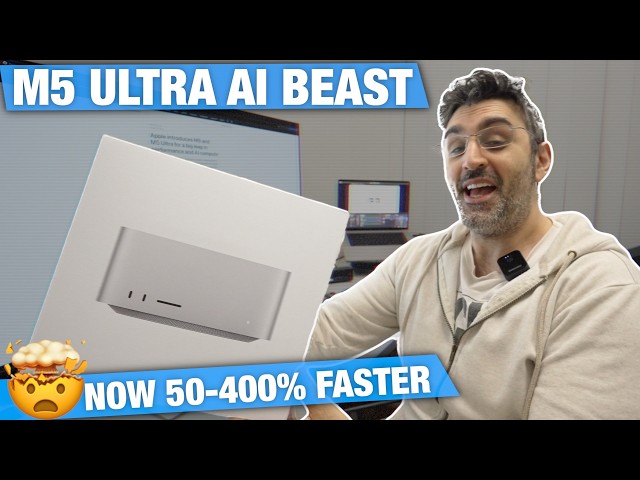 M5 Ultra EXPLAINED - 50% FASTER LLM, 4x  LOCAL AI - the King is Back! 🤯