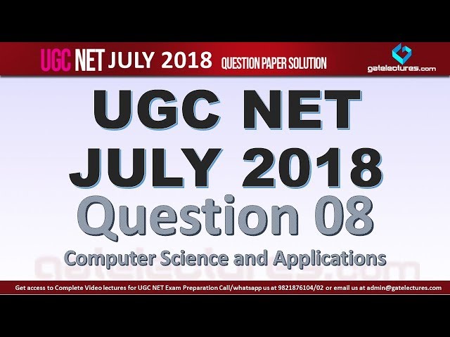 Question 08 UGC NET CSE 8 July 2018 Paper 2 Solutions Computer Graphics Screen Refresh